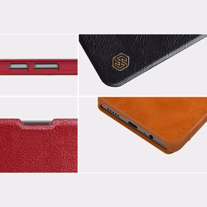 Nillkin Qin vāciņš Xiaomi Redmi Note 11 Pro+ (Ķīna) / Redmi Note 11 Pro (Ķīna) / Mi11i HyperCharge kameras aizsargs vāciņš atverams vāciņš melns