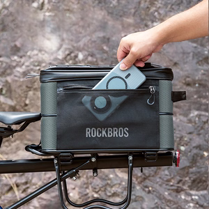 Rockbros A30 ROAD TO SKY saliekama 15–30 l velosipēda bagāžnieka soma – pelēka