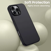 Tech-Protect silikonais MagSafe viedtālruņa apvalks iPhone 16 Pro - melns