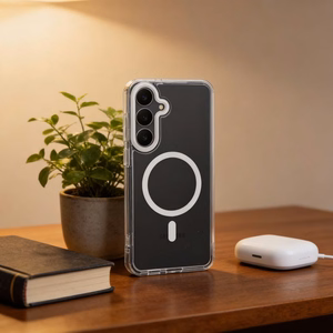 Maciņš Samsung A27 Frame Clear Hybrid Mag Cover, saderīgs ar MagSafe, caurspīdīgs