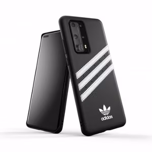 Adidas OR veidots apvalks PU Huawei P40 - melna un balta