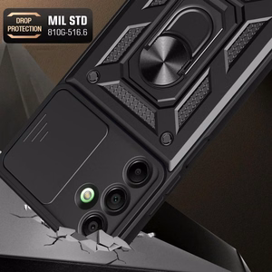 Tech-Protect CamShield Pro viedtālruņa apvalks Samsung Galaxy A17 4G / 5G - melns