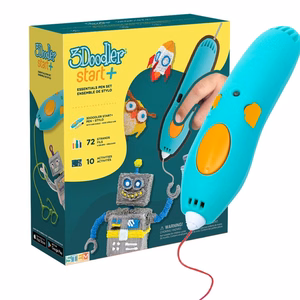 3Doodler Start Plus 3D pildspalva 0.77 mm tirkīza, dzeltens