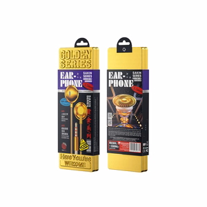 WEKOME YC05 Sakin Series vadu austiņas ar 3,5 mm spraudni, zelta krāsā