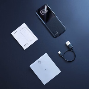 Внешний аккумулятор Power Bank Joyroom (JR-QP191) 10000mAh (2xUSB; 1xUSB-C; 22.5W) чёрный