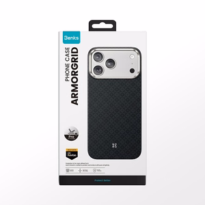 Melns Benks Magnetic Armor Pro Armor Grid 600D kevlara vāciņš ar metāla rāmi (C.K.FL.AP.BK.B072), paredzēts iPhone 18 Pro / iPhone 17 Pro ar Camera Control pogu