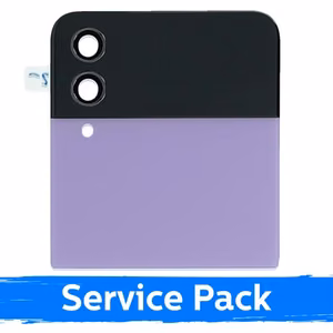 LCD displejs saderīgs ar Samsung F721 Z Flip4 (OUTER) ar rāmi / Bora violets / (Service Pack)
