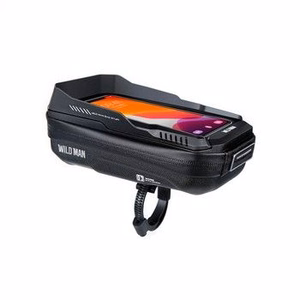 WILDMAN ceļojumu soma velosipēda stūrei ar rāvējslēdzēju, 0,6L (4 "- 7"), XT3, melna