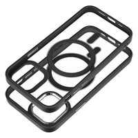 COLOR EDGE MAG COVER viedtālruņa apvalks savietojams ar MagSafe iPhone 12 / 12 Pro melns