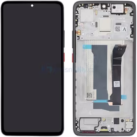 LCD screen Xiaomi Poco X7 Pro 5G ar touch screen ar frame Melns (SARKANS power button, Iron Man Edition) original (service pack)