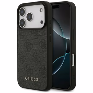 Guess Чехол для iPhone 17 Pro GUHCP17LG4GFGR (PU 4G Classic) чёрный