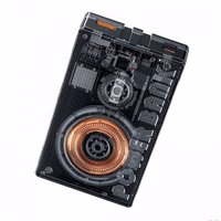 Portatīvais lādētājs WK Design "WP-331" Melns 10000mAh (Bezvadu Charge 15W / PD 20W / QC3.0 22.5W)