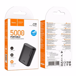 Powerbank Hoco 5000 mAh 2A J158 melns