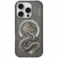 Nimmy Dragon Magnētiskais apvalks iPhone 16 Pro - pelēks