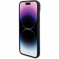 BMW BMHCP15M22PTDK viedtālruņa apvalks iPhone 15 Plus 6.7" melns/melns ādas ar trīskrāsu emblēmu