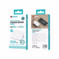 BWOO 20W 10000 mAh portatīvais lādētājs, balts