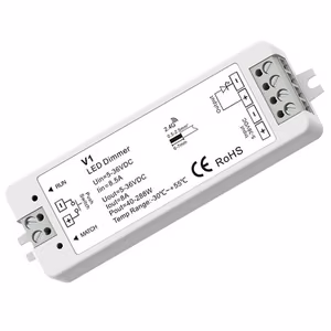 V1 Controller, 5-36V, 1x 8A, Push-Dimm