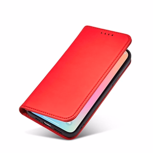 Magnet Card Case для iPhone 13 Pro чехол-кошелёк с держателем для карт красный