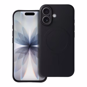 Silikona MAG COVER viedtālruņa apvalks ar MagSafe IPHONE 17 melns