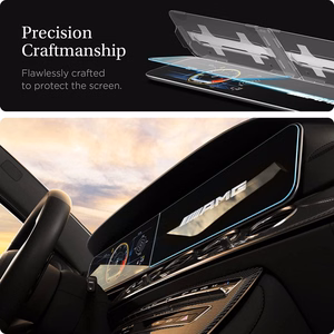 Spigen tempered glass "EZ FIT" SET MERCEDES E-CLASS 2020 / 2021