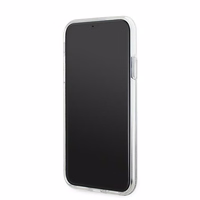 Karl Lagerfeld Šķidrie Spīdumi Choupette galvas MagSafe apvalks iPhone 11 / Xr - caurspīdīgs