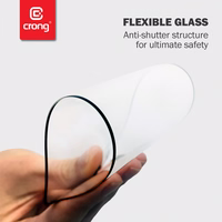 Crong 7D Nano elastīgs Glass – Unbreakable 9H hybrid glass the entire Samsung Galaxy S21+ screen