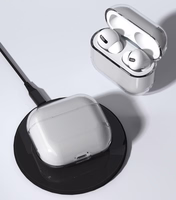 Vāciņš AirPods 2 / AirPods 1 ciets, stiprs, caurspīdīgs vāks austiņām (vākam A)