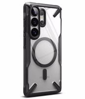 Ringke Fusion X Magnetic MagSafe Maciņš for Samsung Galaxy S26 Ultra - Clear melns