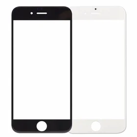 LCD ekrāna stikls Apple iPhone 6 ar rāmi un OCA melns V2 ORG