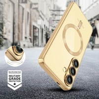 Tech-Protect MagFlex MagSafe apvalks Samsung Galaxy A56 5G - Caurspīdīgs zelta