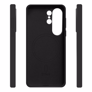 Etteri Silikona Mag maciņš for Samsung Galaxy S26 Ultra melns