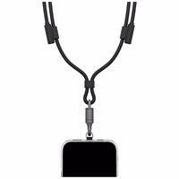 Kabelis ENERGEA Lasso Lanyard siksniņa telefonam USB-C - USB-C 1.5m 240W melns