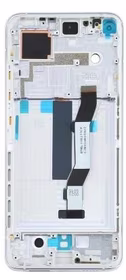 LCD screen Xiaomi Mi 10T/Mi 10T Pro ar touch screen ar frame Sudrabs original (service pack)