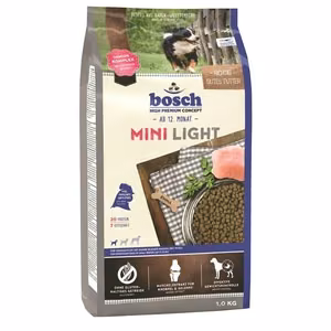 Bosch Mini Light – vieglā sausā barība mazo šķirņu suņiem, 2,5 kg
