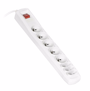 Activejet APN-8G – 8 ligzdu pagarinātājs ar 1.5 m kabeli, pelēks (APN-8g/1,5m-GR)
