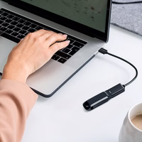 Wozinsky WOTGY1S USB-C 3.0 (vīriešu) - USB-A 3.0 (sieviešu) OTG adapteris - melns
