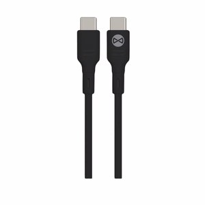 Forever CC-06 PD QC car charger 1x USB-C 1x USB 20W black + USB-C - USB-C cable 60W
