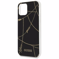 Guess Gold Chain Collection viedtālruņa apvalks iPhone 12 Pro Max 6.7" - Melns