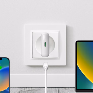 GaN Puro SLIMPRO 30W USB-C sienas lādētājs - balts