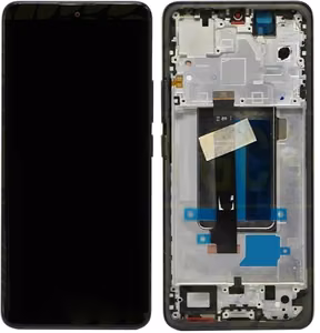 LCD screen Xiaomi Redmi Note 13 Pro+ 5G ar touch screen ar frame Midnight Melns original (service pack)