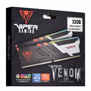 Patriot Memory Viper Venom atmiņas modulis 32 GB 2 x 16 GB DDR5 6000 MHz CL30 XMP3 (PVVR532G600C30K)