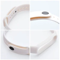 Silikona siksna Xiaomi Mi Band 5 / 6 / 7 smilšaina (11)