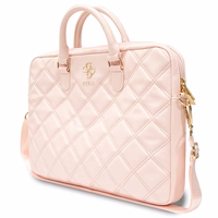 Guess Quilted 4G soma 16" klēpjdatoram - rozā