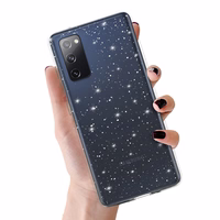 Crystal Glitter viedtālruņa apvalks Samsung Galaxy S20 FE/Lite sudraba