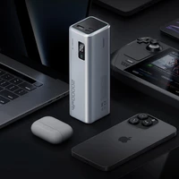 Cuktech CUKP200XGLGR 100W 20000mAh Portatīvais lādētājs 2 x USB-C 1 x USB-A - pelēks