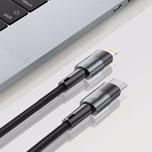 Tech-Protect UltraBoost Lightning / USB-C PD 20W 3A 2m kabelis - pelēks