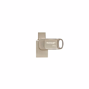 Patriot Memory Tab T560 64GB USB zibatmiņa Dual USB 120MB/s (PS64GT560DS5D) sudraba