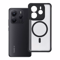 FULL MATTE MAG COVER viedtālruņa apvalks, saderīgs ar MagSafe, paredzēts XIAOMI REDMI NOTE 14 5G melns