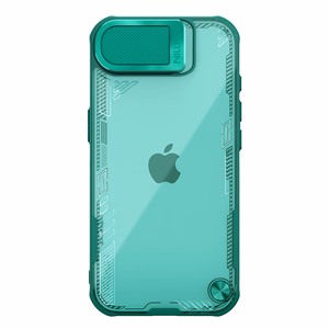 Nillkin Iceblade Prop viedtālruņa apvalks ar objektīva vāciņu un statīvu iPhone 16e - zaļš
