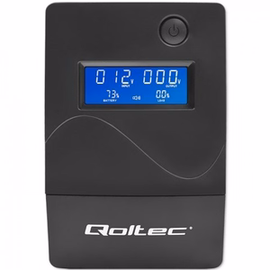 Qoltec Monolith nepārtrauktas barošanas avots (UPS) dubultās konversijas (Online) 0.45 kVA 240 W 2 AC ligzdas